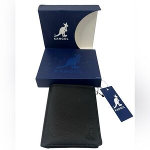 Kangol Men’s Black Genuine Leather Wallet